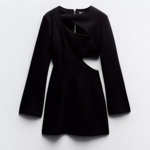 Zara Cut-Out Crepe Dress